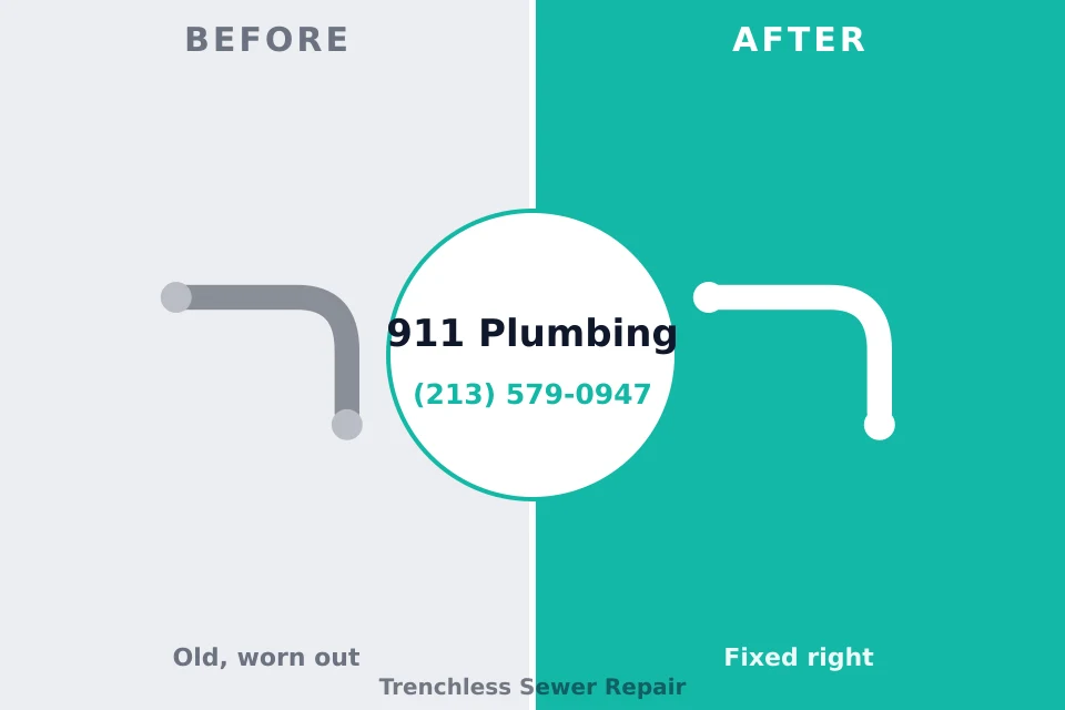 Before and after: plumbing repair Spirit Lake, IA